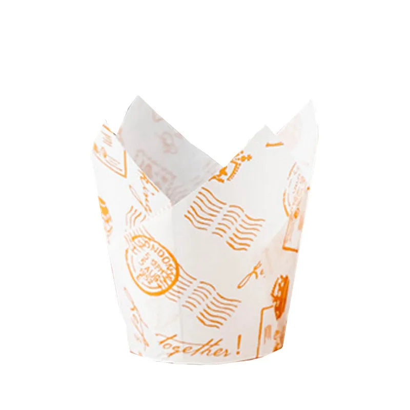 thanksgiving simple style letter paper cake cups