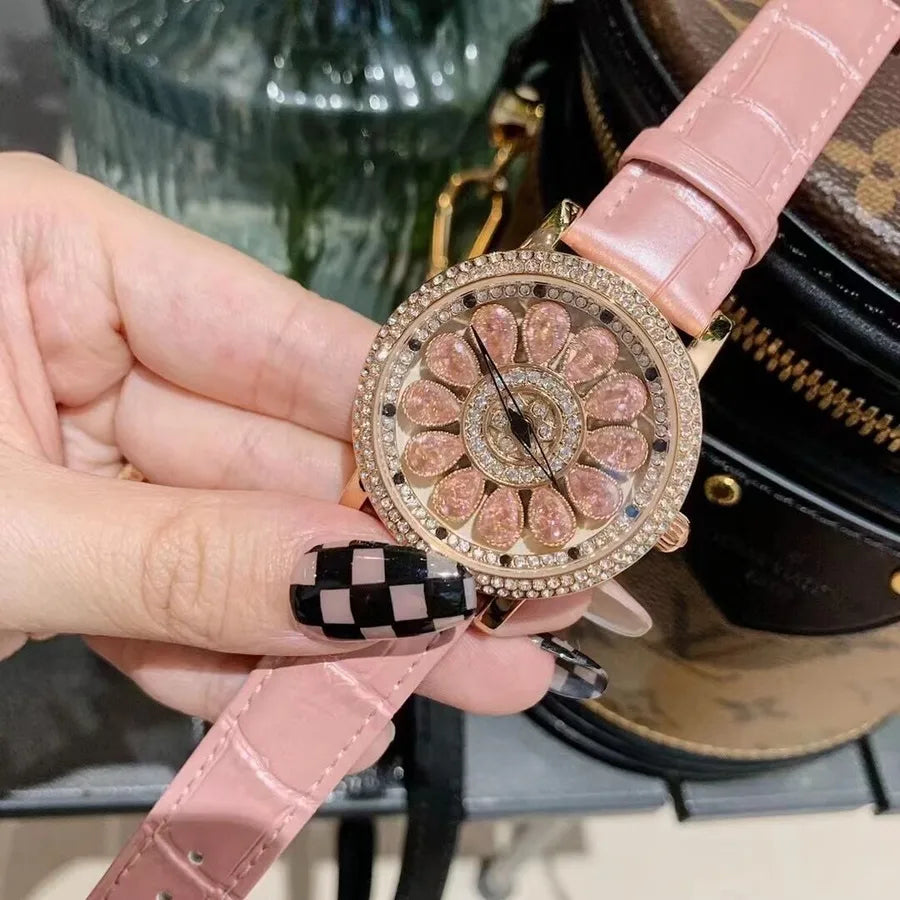 Elegant Luxurious Solid Color Buckle Quartz Watch Women's Watches