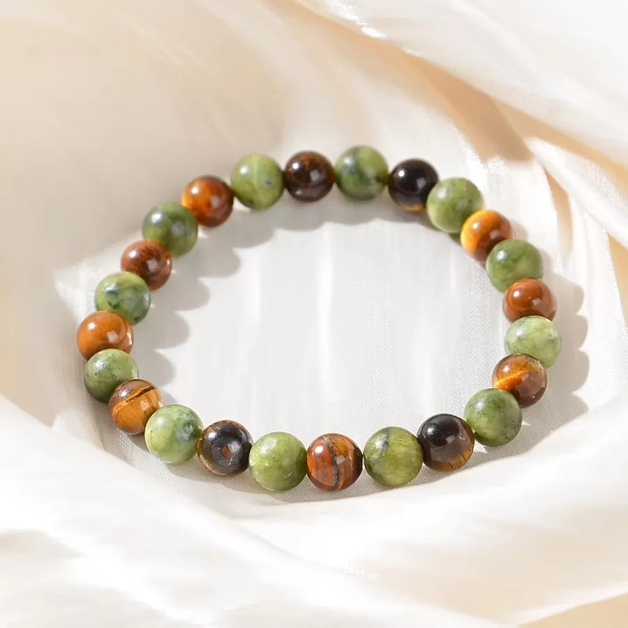 Explosions Tiger Eye Stone Natural Stone Bracelet Bracelet for Men and Women with the same stretch rope beaded jewelry gift jewelry