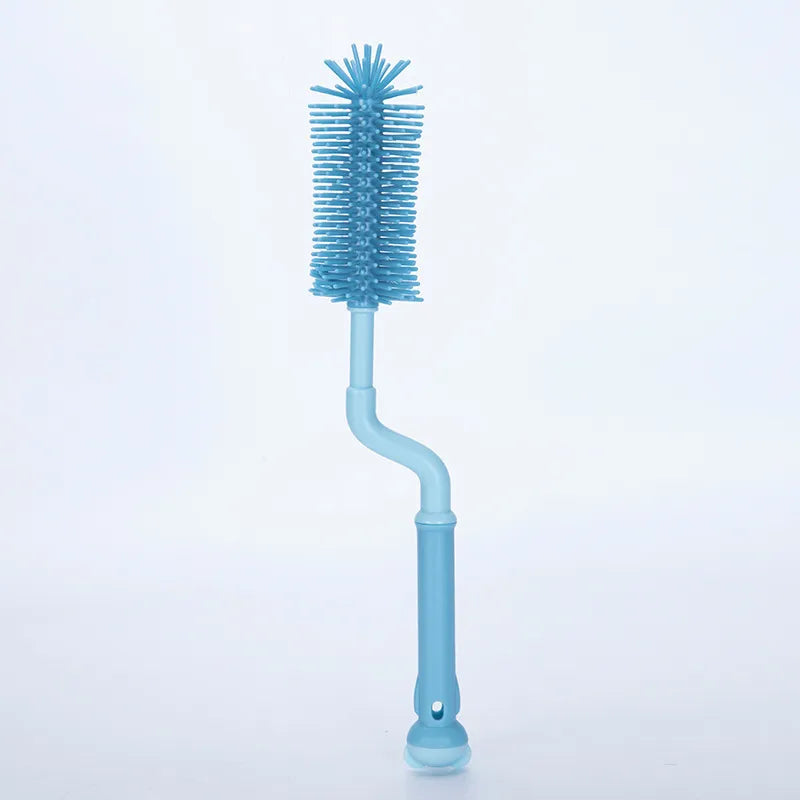 casual solid color silica gel cleaning brush