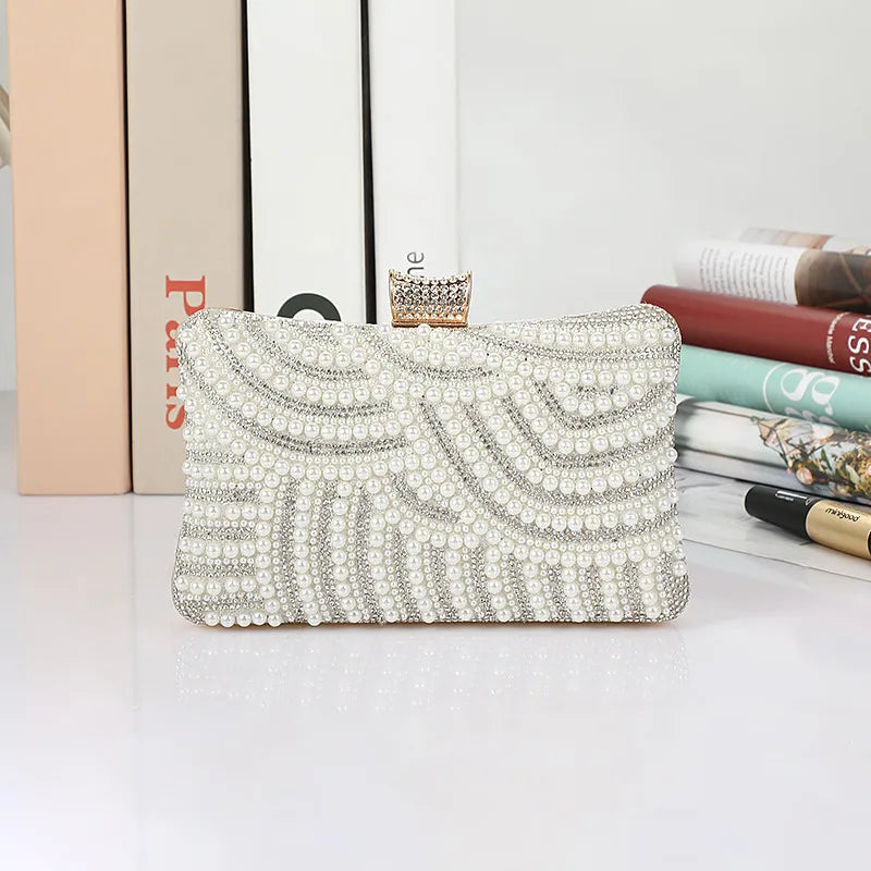 black white pu leather solid color square evening bags