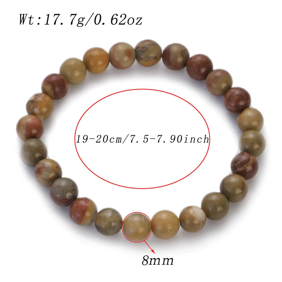 Retro Geometric natural stone Agate Bracelets In Bulk