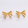 1 Pair Casual Elegant Classic Style Bow Knot 304 Stainless Steel Ear Studs