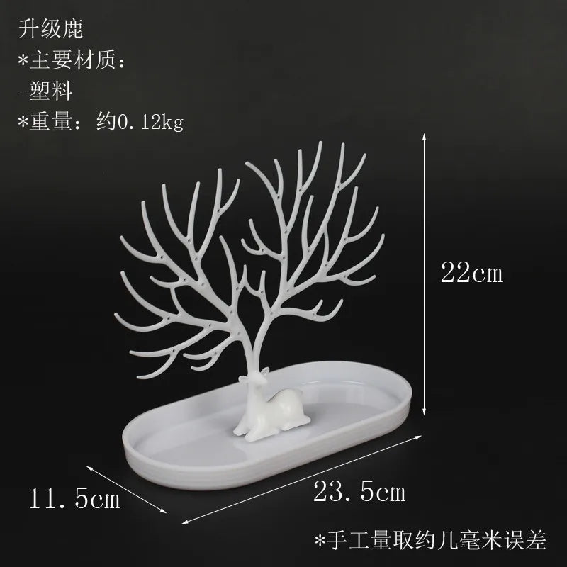 jewelry shelf creative plastic tree  nail earrings bracelet necklace storage rack desktop jewelry display stand