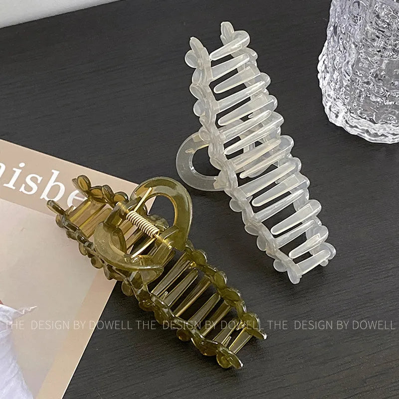 ig style flower resin hair claws
