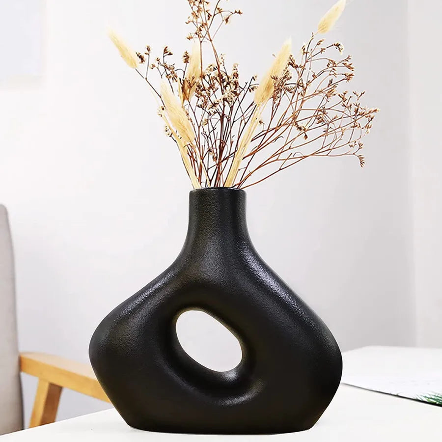 Casual Classic Style Geometric ceramics Vase Artificial Decorations