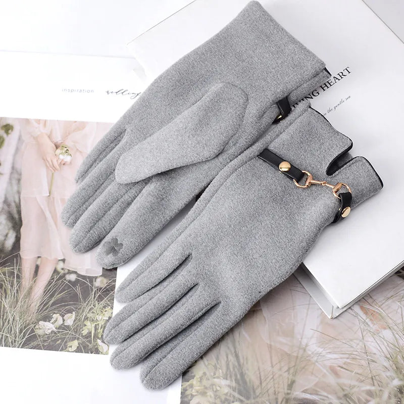 Women's Simple Style Solid Color Gloves 1 Pair