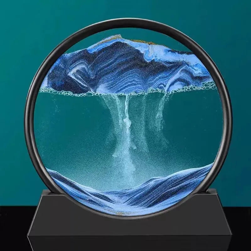 Quicksand painting living room hallway art dynamic decoration office desktop decoration 3D quicksand decoration wholesale factory direct supply