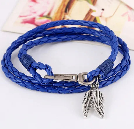 fashion new hand-woven ethnic leather bracelet