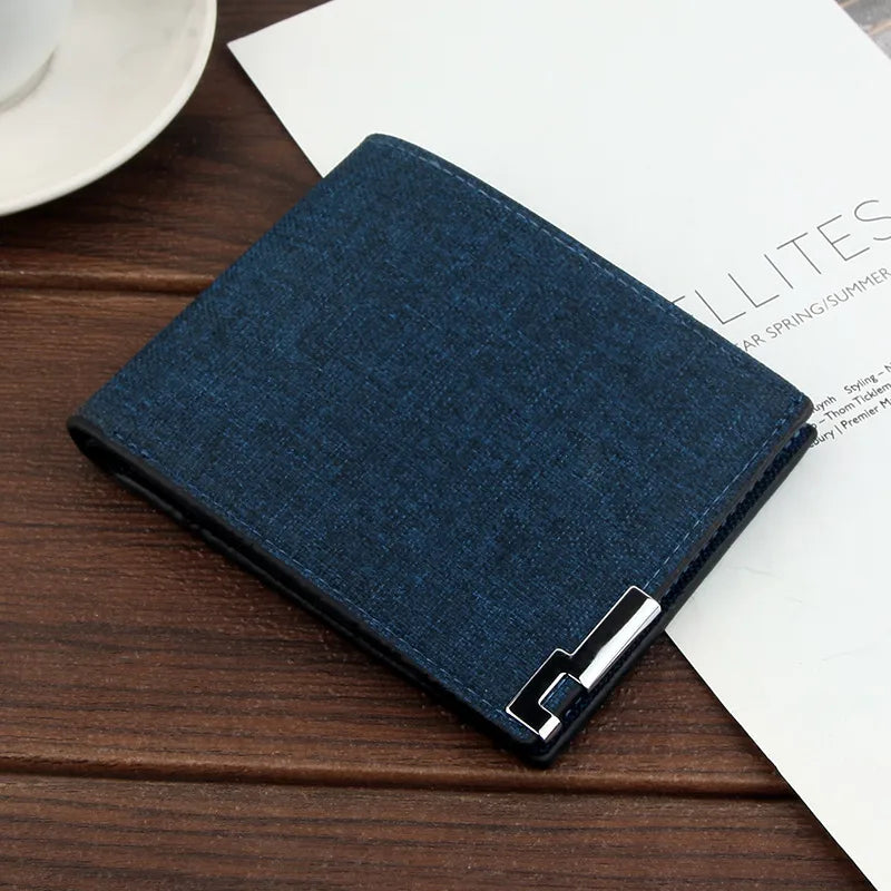 men's short wallet korean leisure large-capacity wallet card holder multi-card ultra-thin clutch