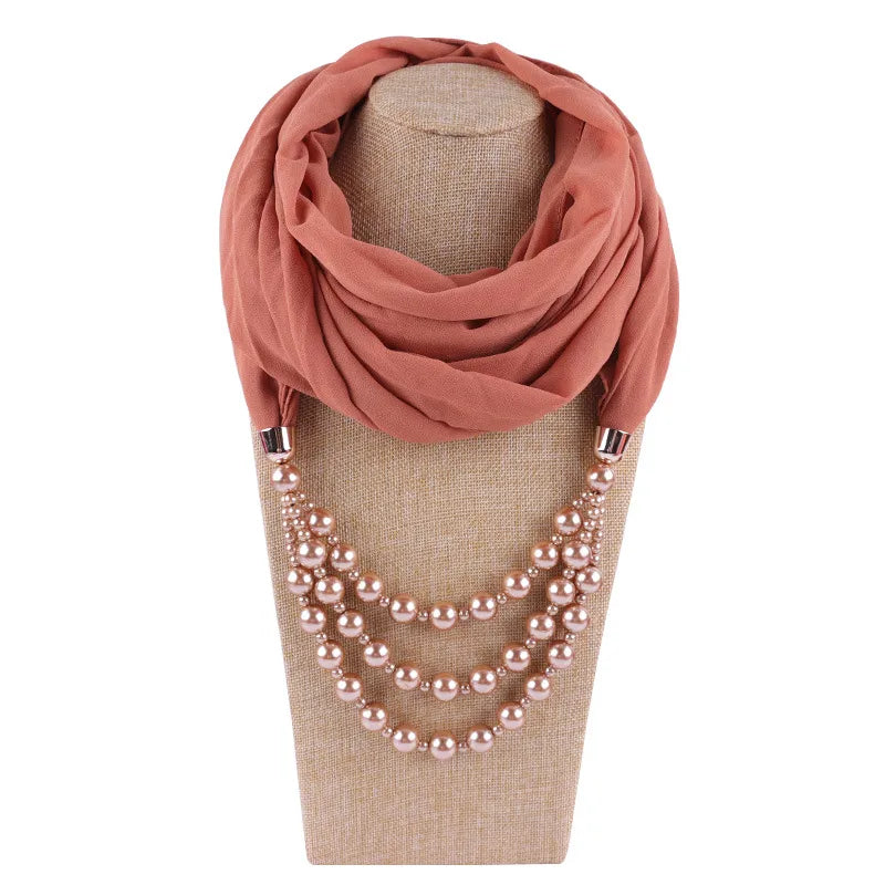 women's streetwear solid color chiffon patchwork winter scarves