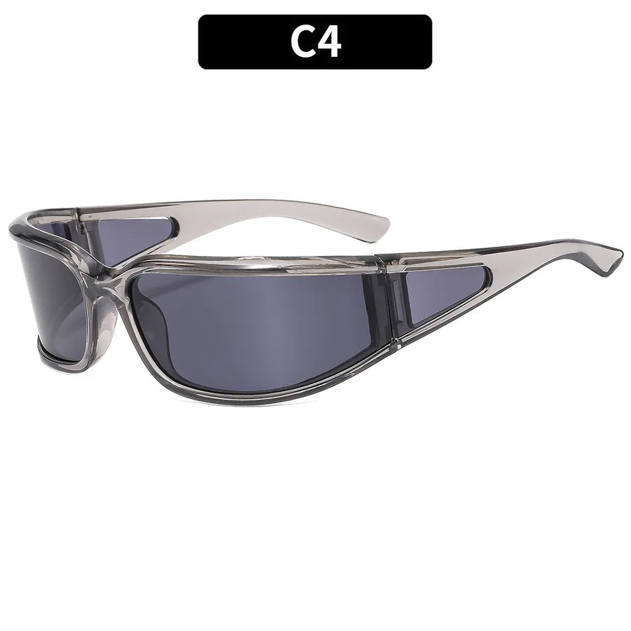 Streetwear Solid Color Pc Oval Frame Full Frame Glasses