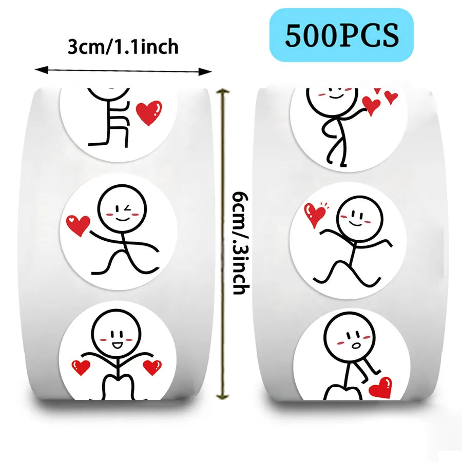 1 Roll Red Heart Learning Washi Cute Washi Tape