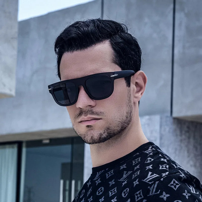 men's fashion geometric pc square sunglasses