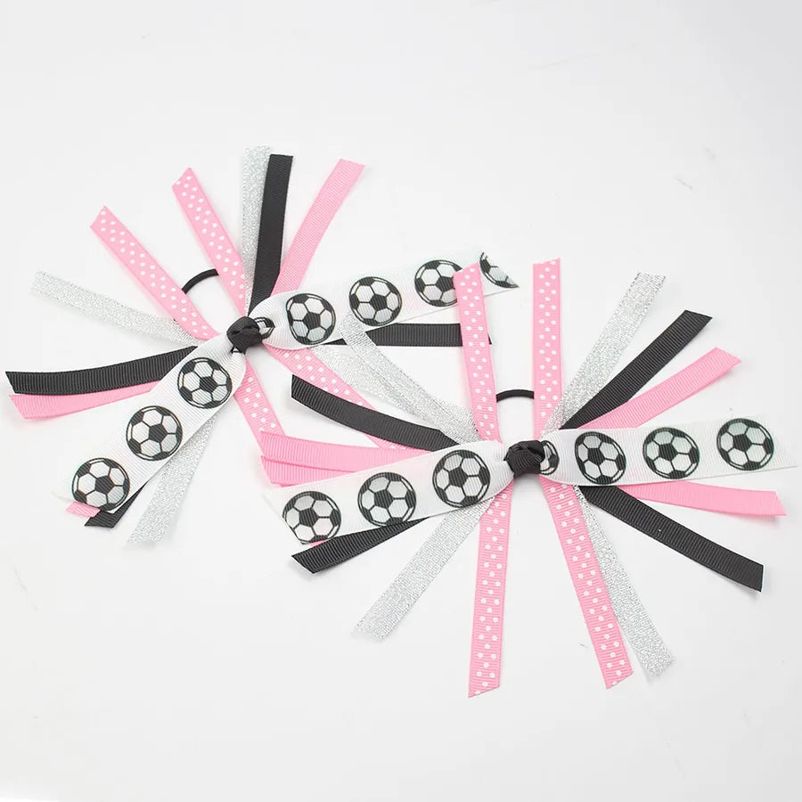 Europe and the United States New European Cup Stitching Hair Ring Fans Girl Handmade volleyball football printed head rope