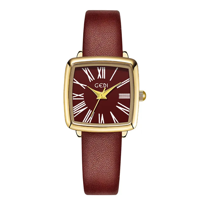 Simple Style Solid Color Buckle Quartz Watch Women's Watches