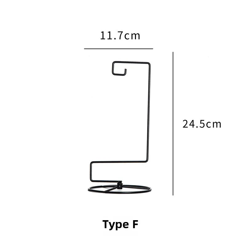 Simple micro landscape hanging hook  style iron stand detachable vase green plant stand desktop decoration creative base