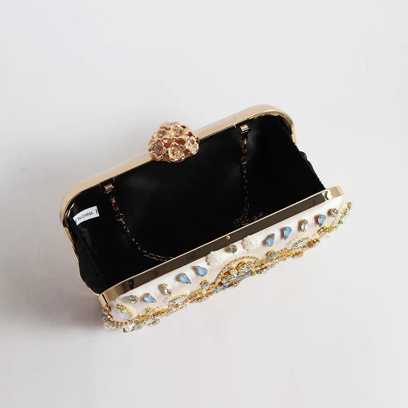 Polyester Geometric Square Evening Bags