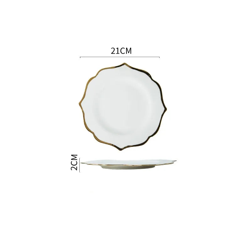 Elegant Stripe ceramics plate 1 Piece