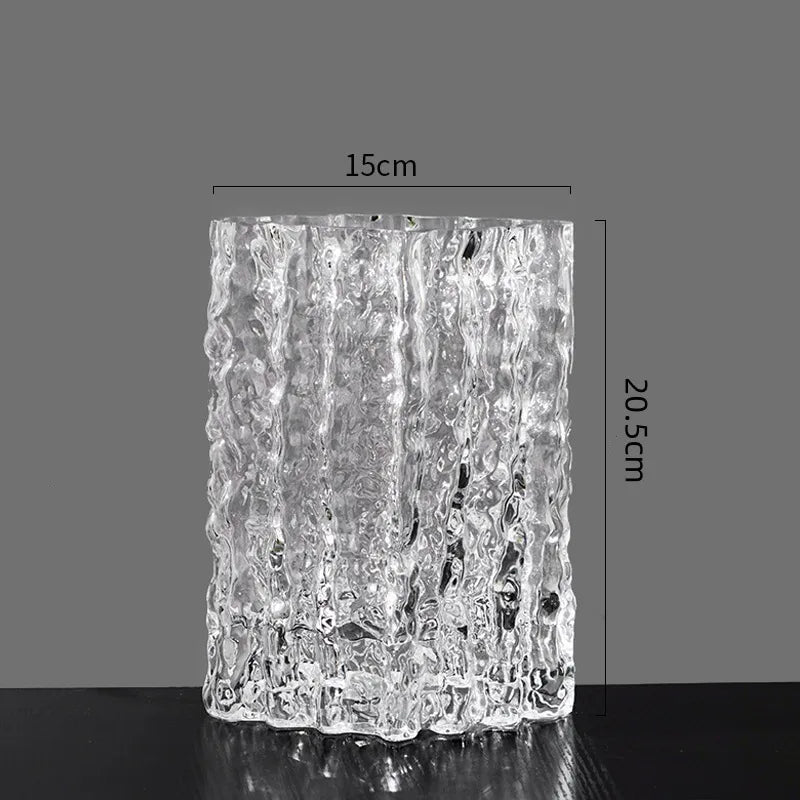 Simple Style Solid Color Glass Vase Artificial Decorations