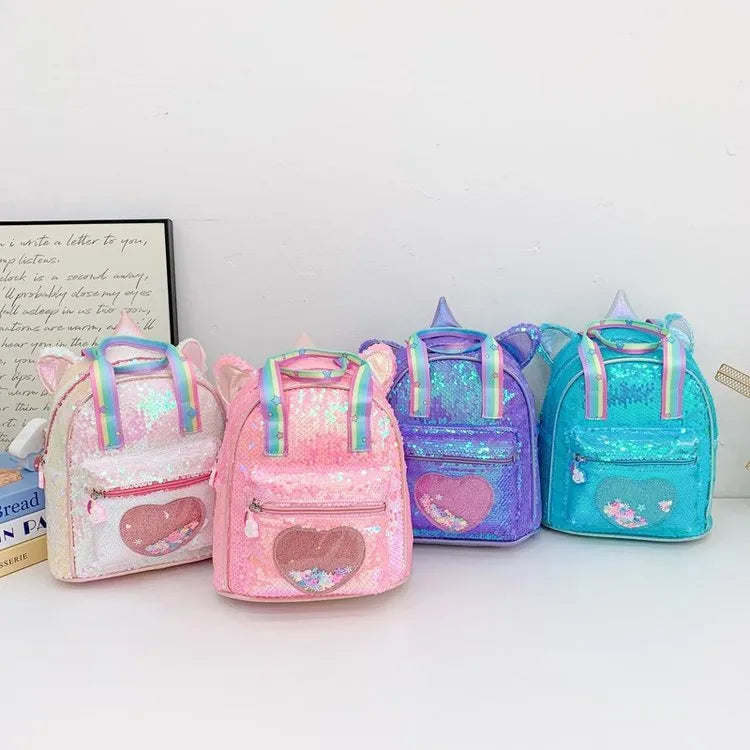 Heart Shape Casual Kids Backpack Functional Backpack