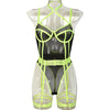 Women's Sexy Multicolor Sexy Lingerie Sets Cosplay Wireless Bra Mid Waist Briefs Shaping Underwear