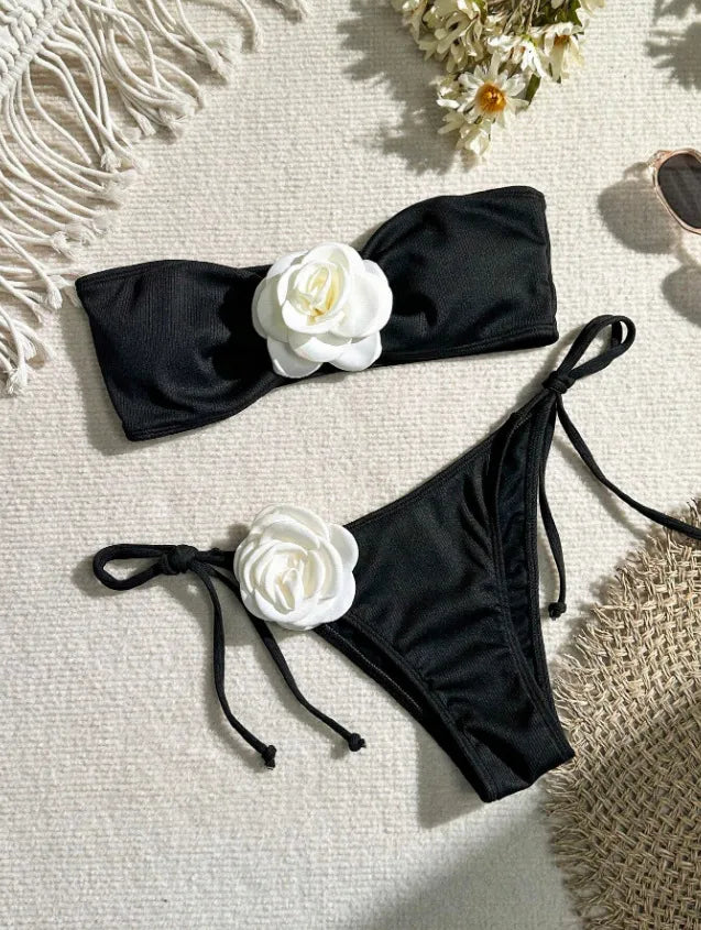 Women's Floral 2 Pieces Set Bikinis Swimwear