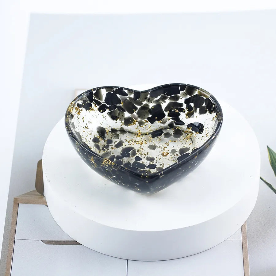 Simple Style Heart Shape Crystal gravel Amethyst