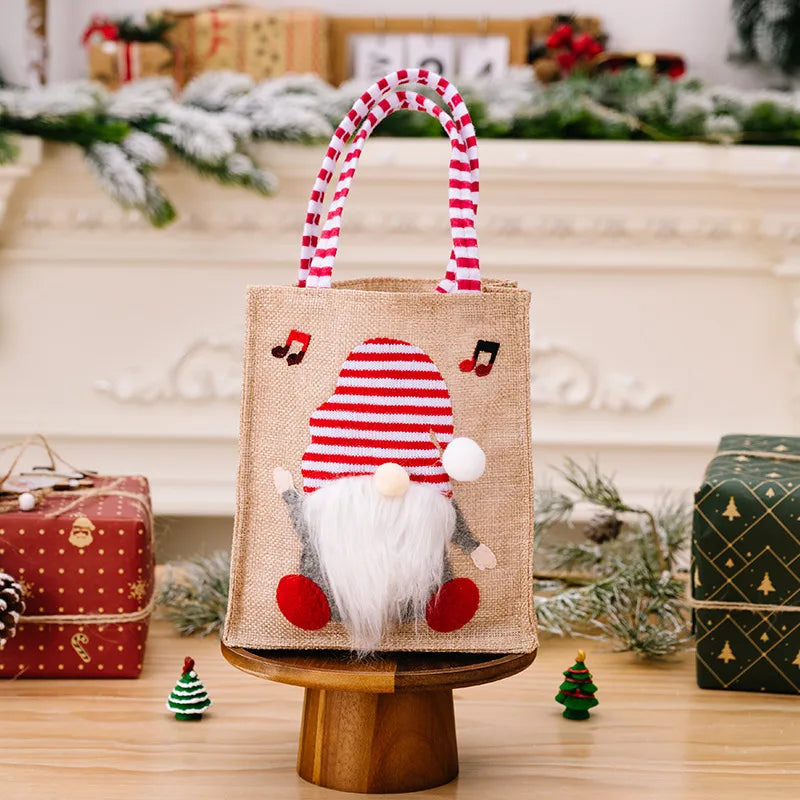 Christmas Retro Rudolf Nonwoven Polyester Party Gift Wrapping Supplies
