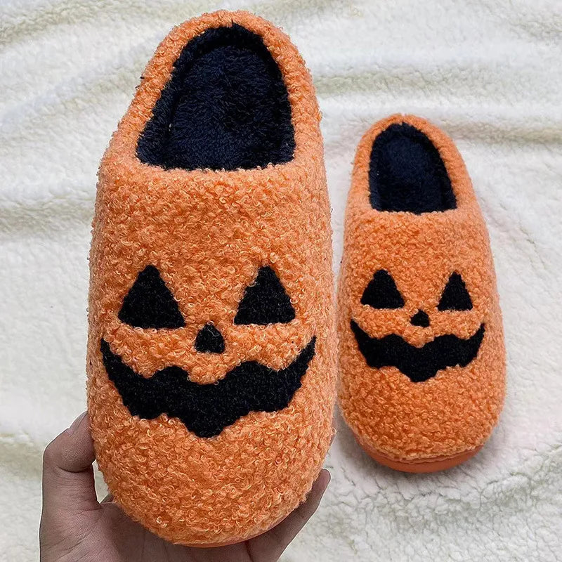 Casual Unisex Pumpkin Round Toe cotton shoes