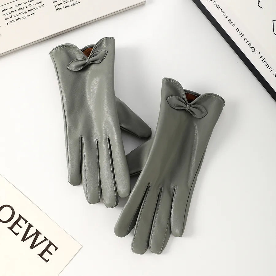 Women's Simple Style Commute Solid Color Gloves