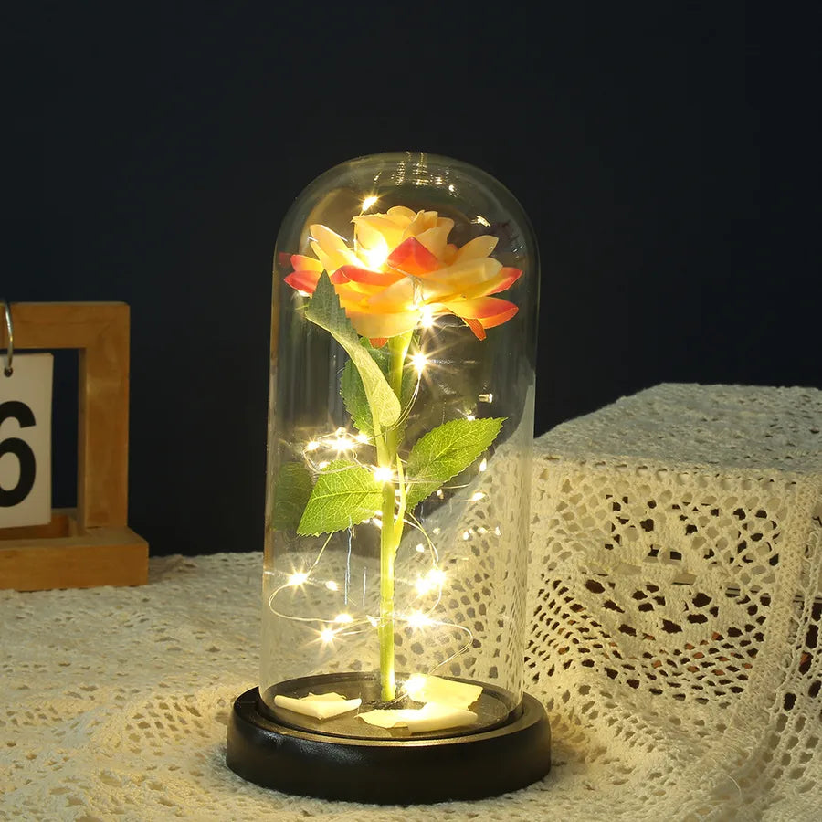 Christmas Valentine'S Day Sweet Pastoral Rose Plastic Indoor Home