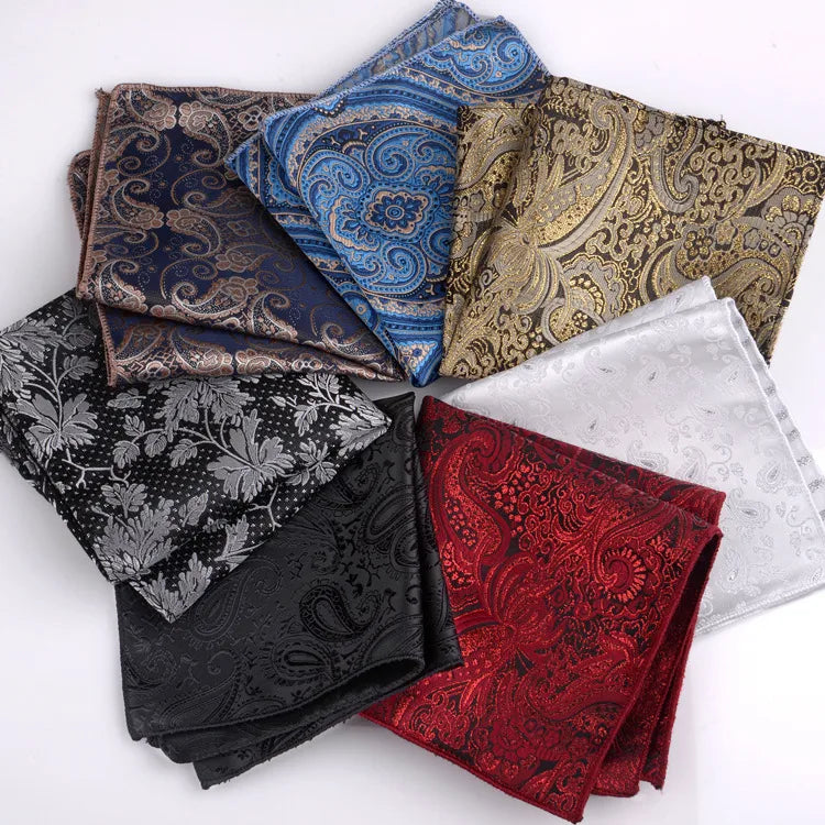formal paisley polyester unisex pocket square 1 piece
