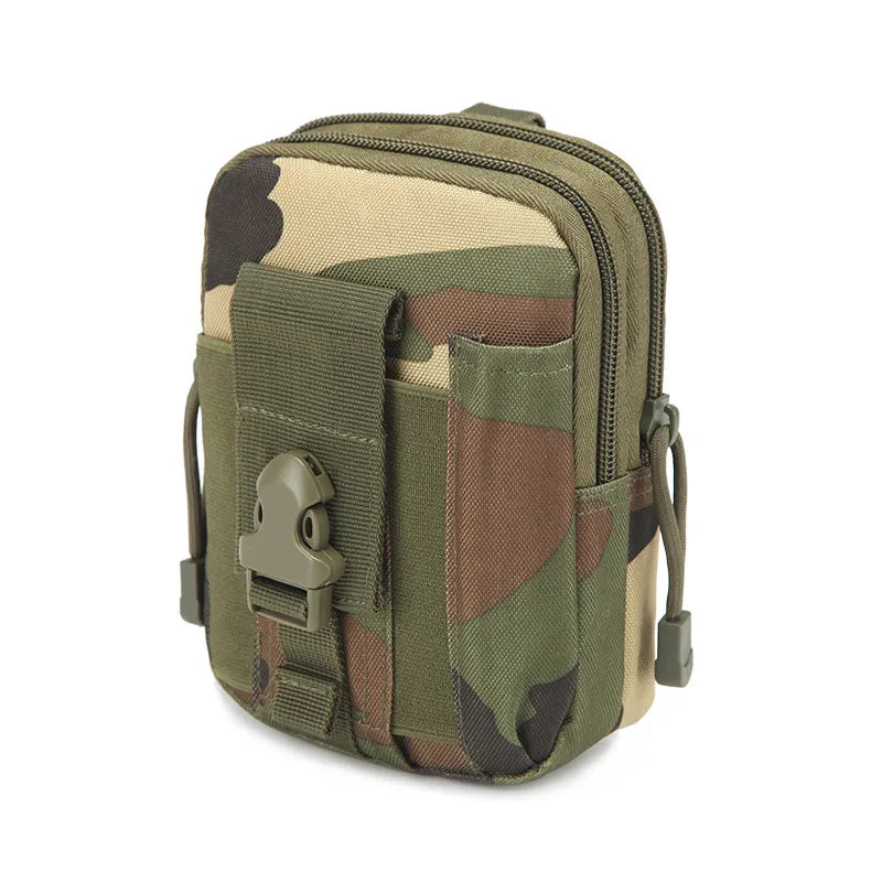 Unisex Simple Style Camouflage Nylon Waist Bags