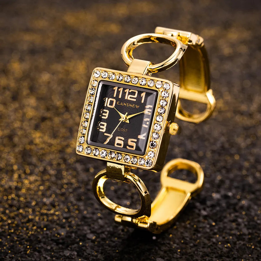 Vintage Style Classic Style Geometric One Piece Buckle Quartz Watch Women's Watches