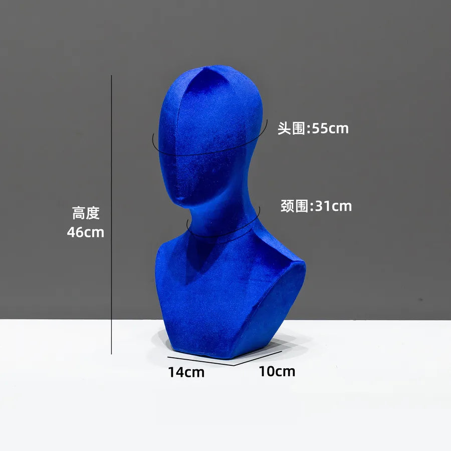 Mannequin Head Display Stand Hat Necklace Holder Pin-able Wig Adult Unisex Model Hairdressing Salon Beauty School Supplies