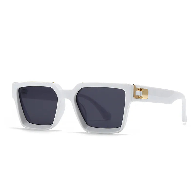 Basic Simple Style Solid Color Pc Square Full Frame Women's Sunglasses