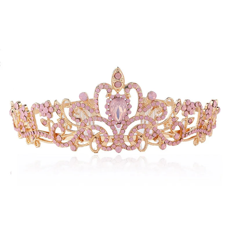Fashion Women'S Crown Alloy Rhinestones Crown