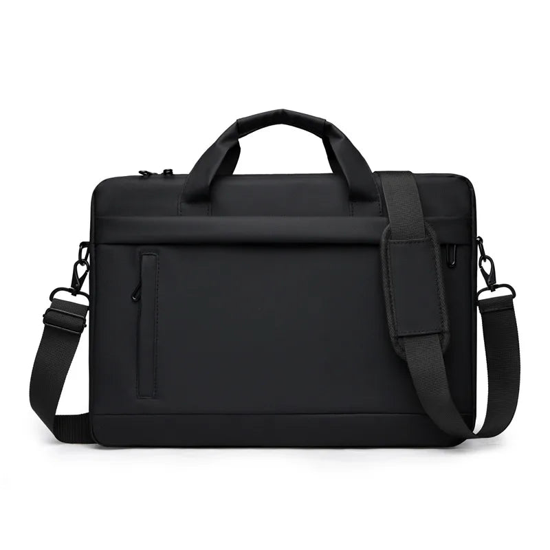 New leather film portable laptop bag 15 inch 16 inch shoulder bag men's large capacity briefcase file bag