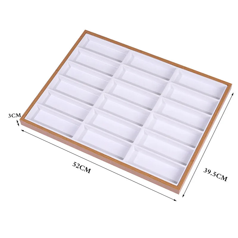 1 Piece Density plate Wood Simple Style Classic Style Square Glasses Display Plate Jewelry Rack