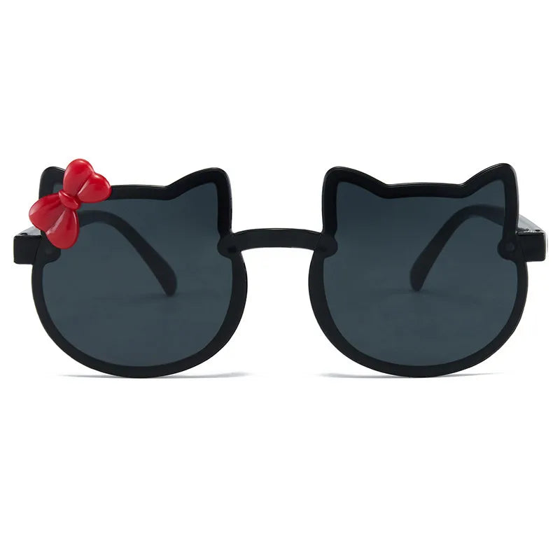 New Style Sunglasses Children's Sunglasses Wholesale Little Girl Cartoon Cute Super Cute Baby Sunshade Color Glasses