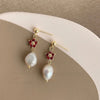Collection! Freshwater Pearl hand-made design sense temperament simple light luxury earrings factory earrings Yiwu earrings wholesale