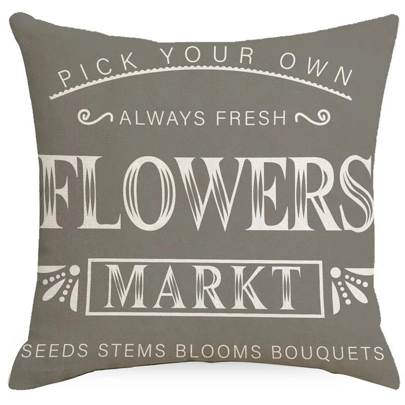 simple style classic style commute color block linen pillow cases