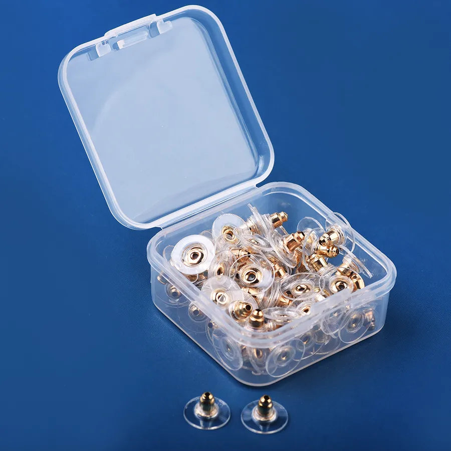 Ear Plug transparent plastic fixed ear stud plug bullet film ear plug diy earrings accessories factory wholesale ear plug
