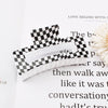 commute New style cow pattern lattice plastic resin hair claws