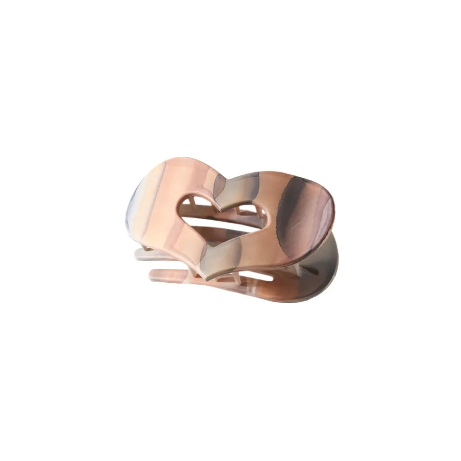 Simple Style Women's Heart Shape pc Plating Hair Clip
