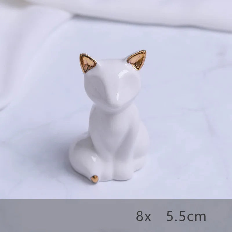 Nordic Style Cute Fox Elephant ceramics Home Daily 1 Piece