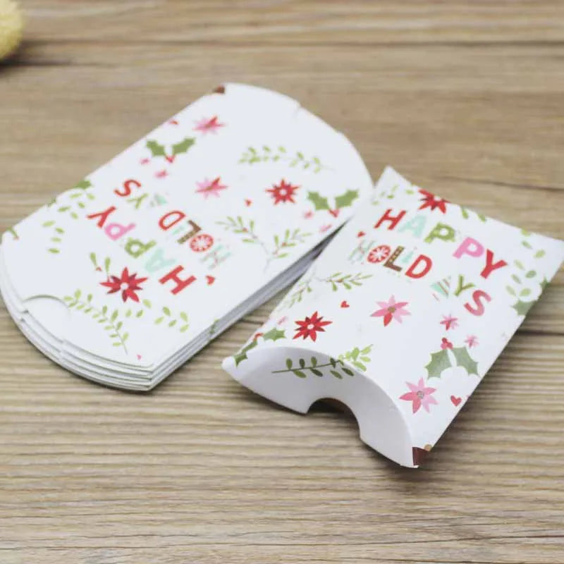 Multicolor Handmade Christmas Gift Box Wedding Candy Swan Packaging Box Floral Design Jewelry Present Container