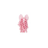 Popular Girls Multi-color Bow Hair Tie Ribbed with Handmade Hair Tie Cute Versatile Rubber Band for Women