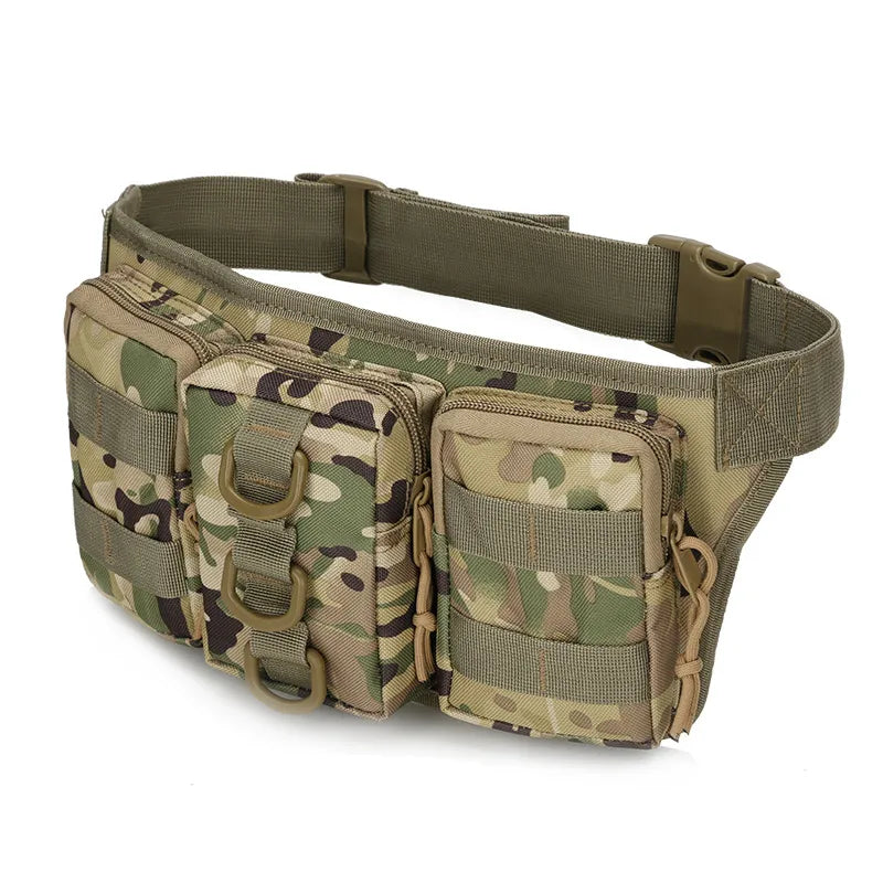 Unisex Simple Style Camouflage Oxford Cloth Waist Bags